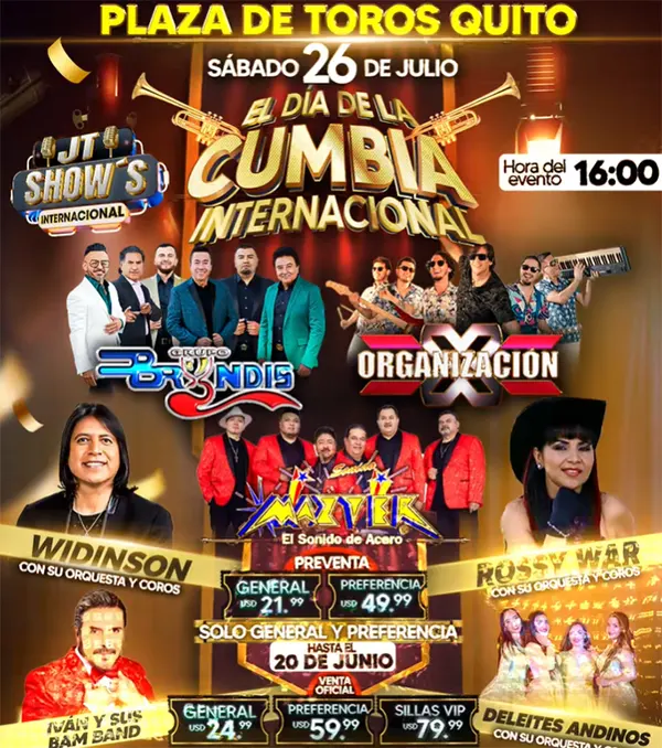 Concierto | El D&iacute;a de la Cumbia Internacional | Quito 2025