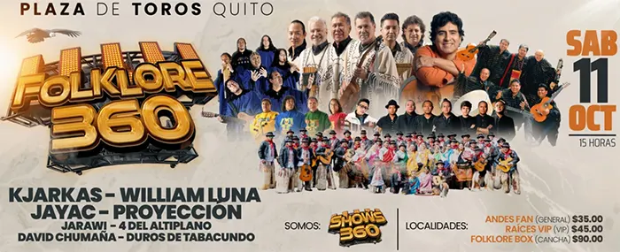 Concierto | Folklore 360 | Quito Octubre 2025 (Entradas)
