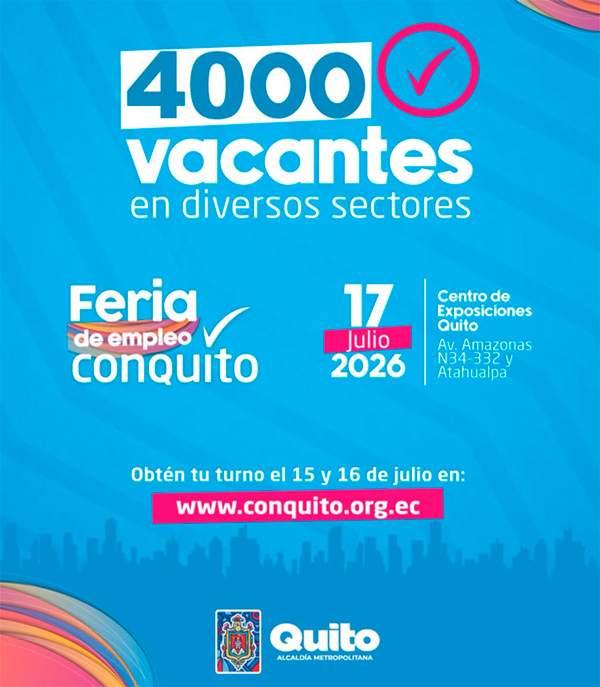 Feria de Empleo Conquito 2026 | Obtén tu turno en línea