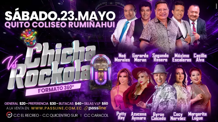Concierto 360 | Chicha vs Rockola 2026 | Entradas
