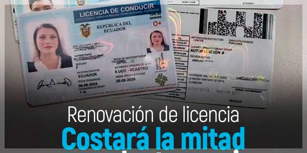 ¿Cómo pagar el 50% de la Renovación de la Licencia? | Descuento